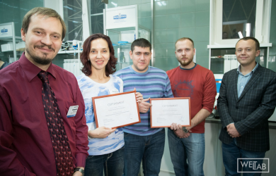 Образовательный центр WETLAB | On the basis of WETLAB passed a master class on endoscopy